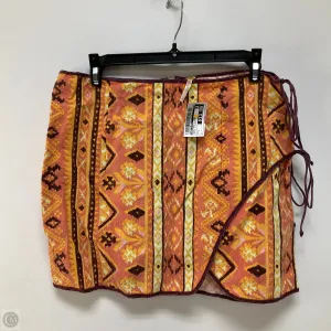 Skirt Mini & Short By Free People In Orange & Yellow, Size: 8
