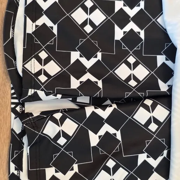 Skort Obsession Women's Mini Skort Tennis Golf Black &amp; White Pockets Large