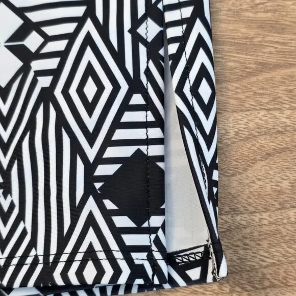 Skort Obsession Women's Mini Skort Tennis Golf Black &amp; White Pockets Large