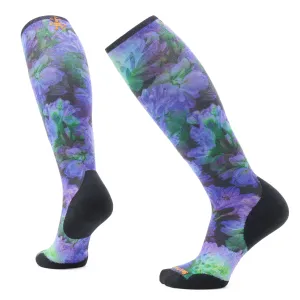 Smartwool Womens Ski Electric Lotus Print OTC Socks