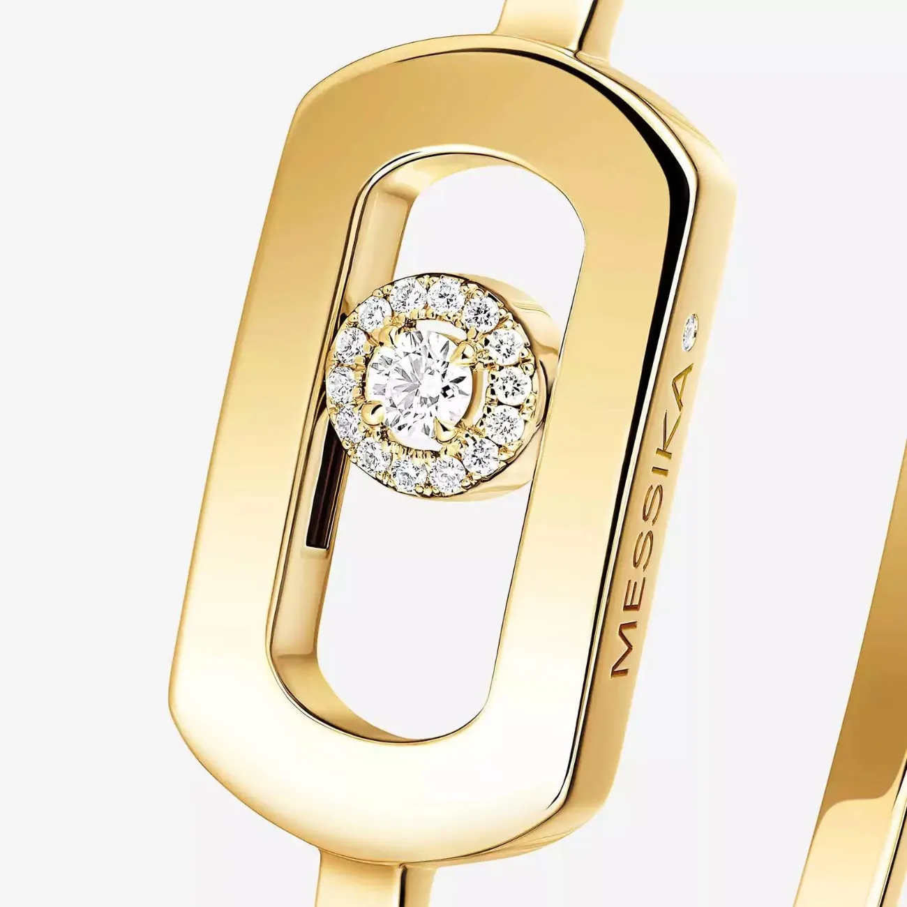 So Move 18K Yellow Gold Diamond Bangle Bracelet