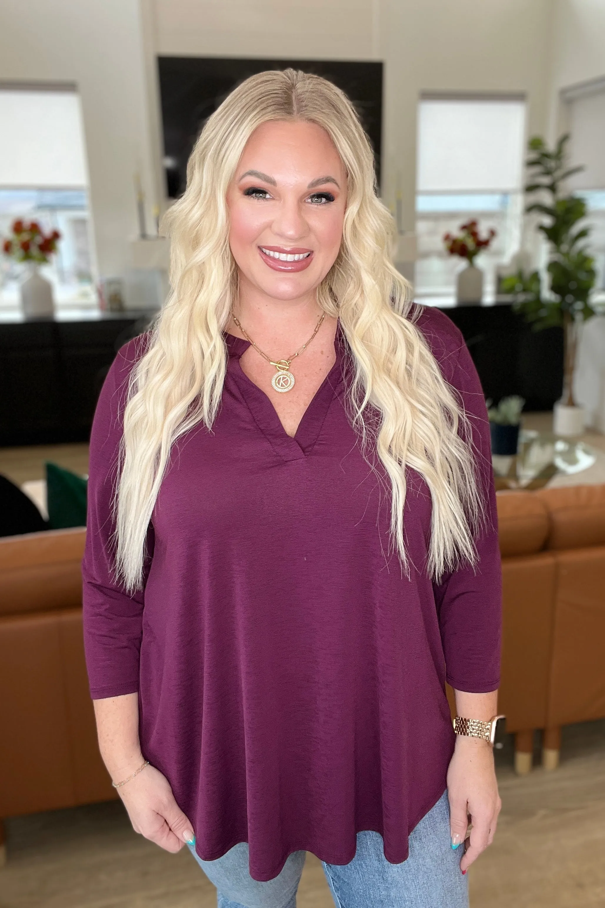So Outstanding Top in Plum