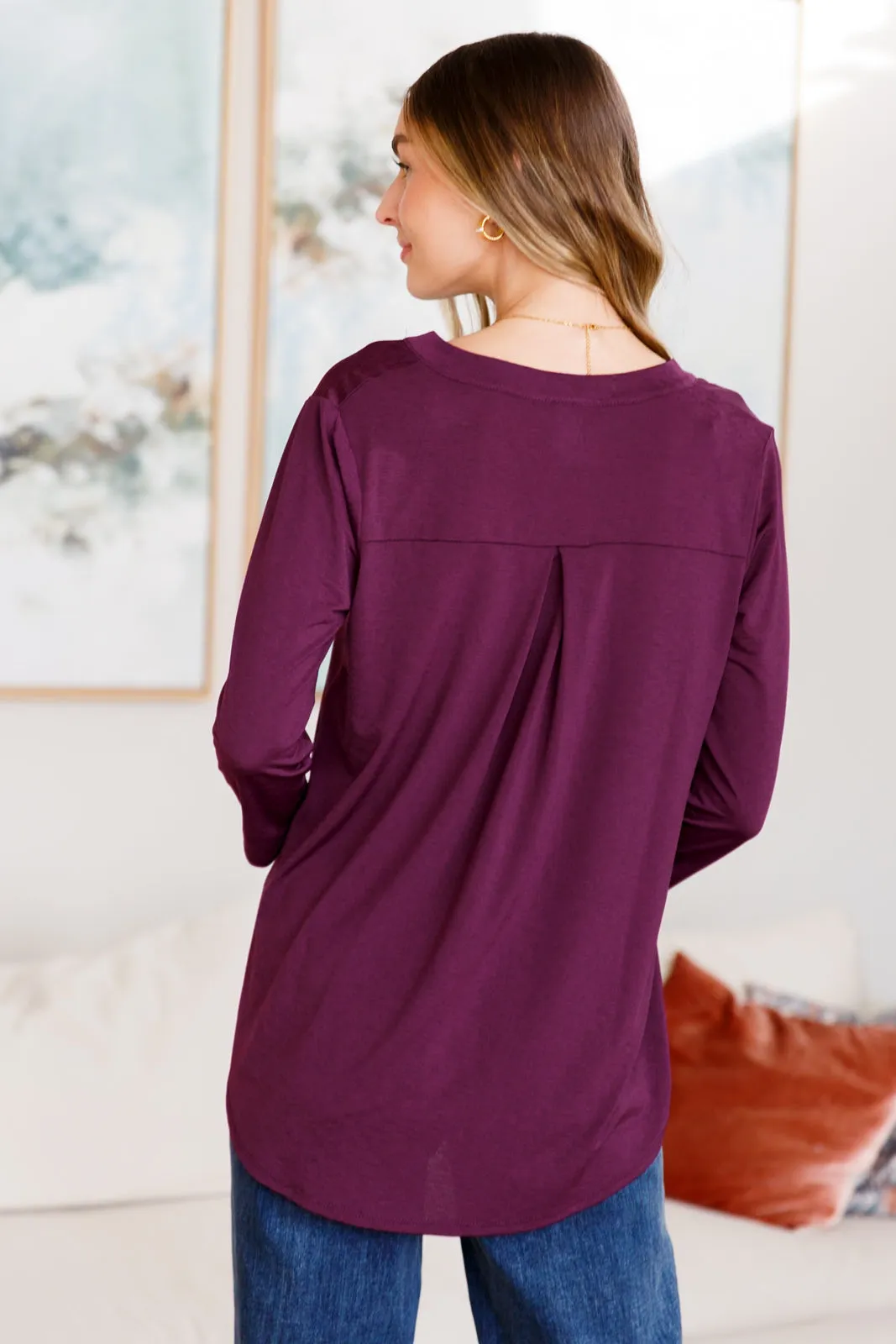 So Outstanding Top in Plum