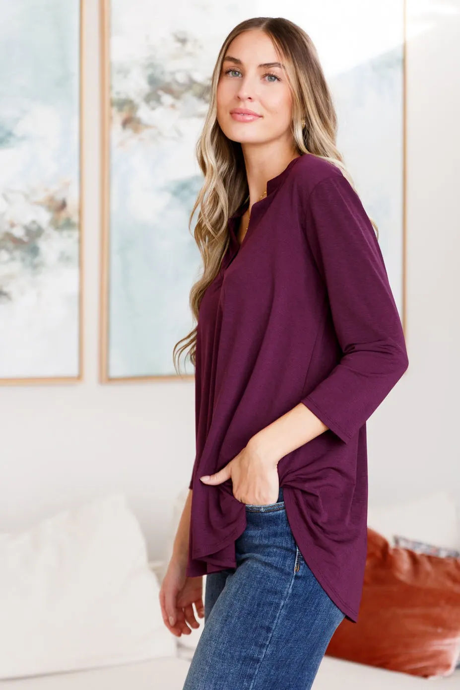 So Outstanding Top in Plum