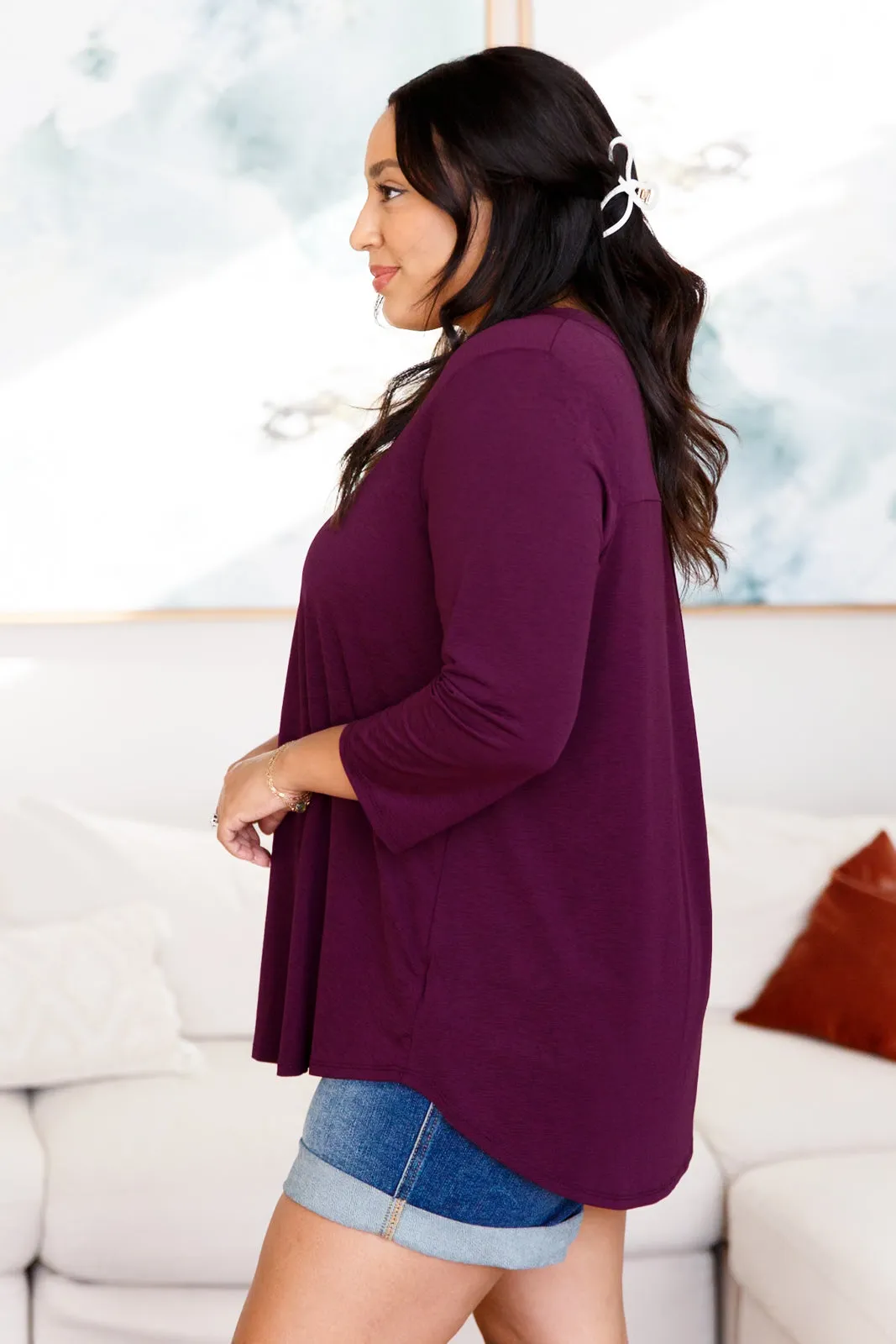 So Outstanding Top in Plum