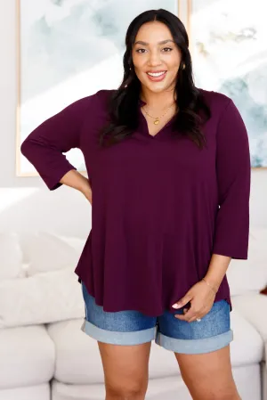 So Outstanding Top in Plum