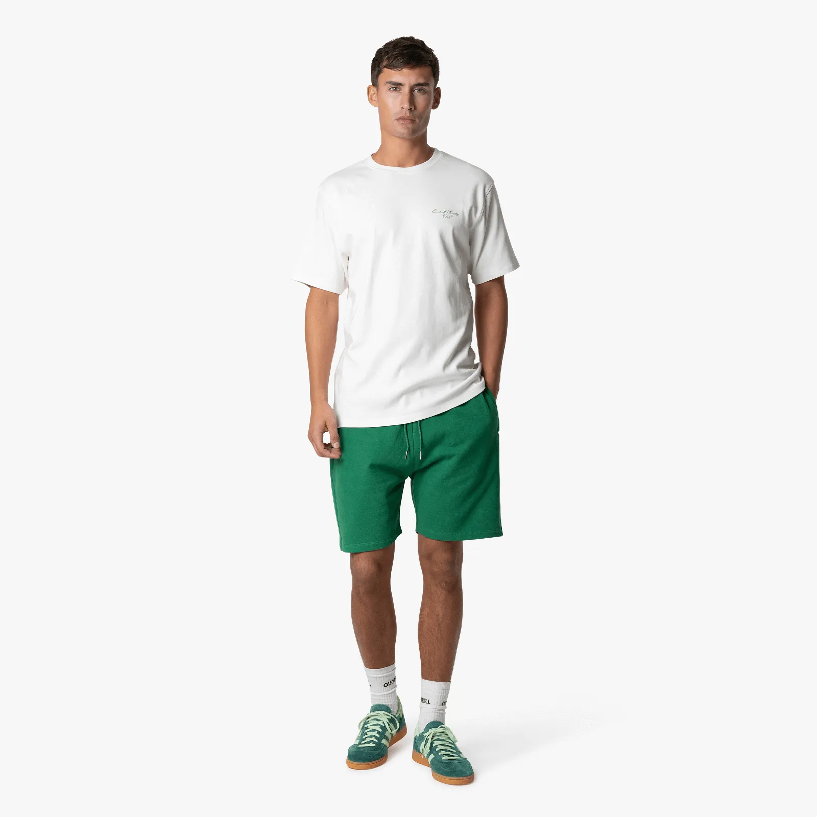 SOCIETY CLUB TEE | OFF WHITE/GREEN