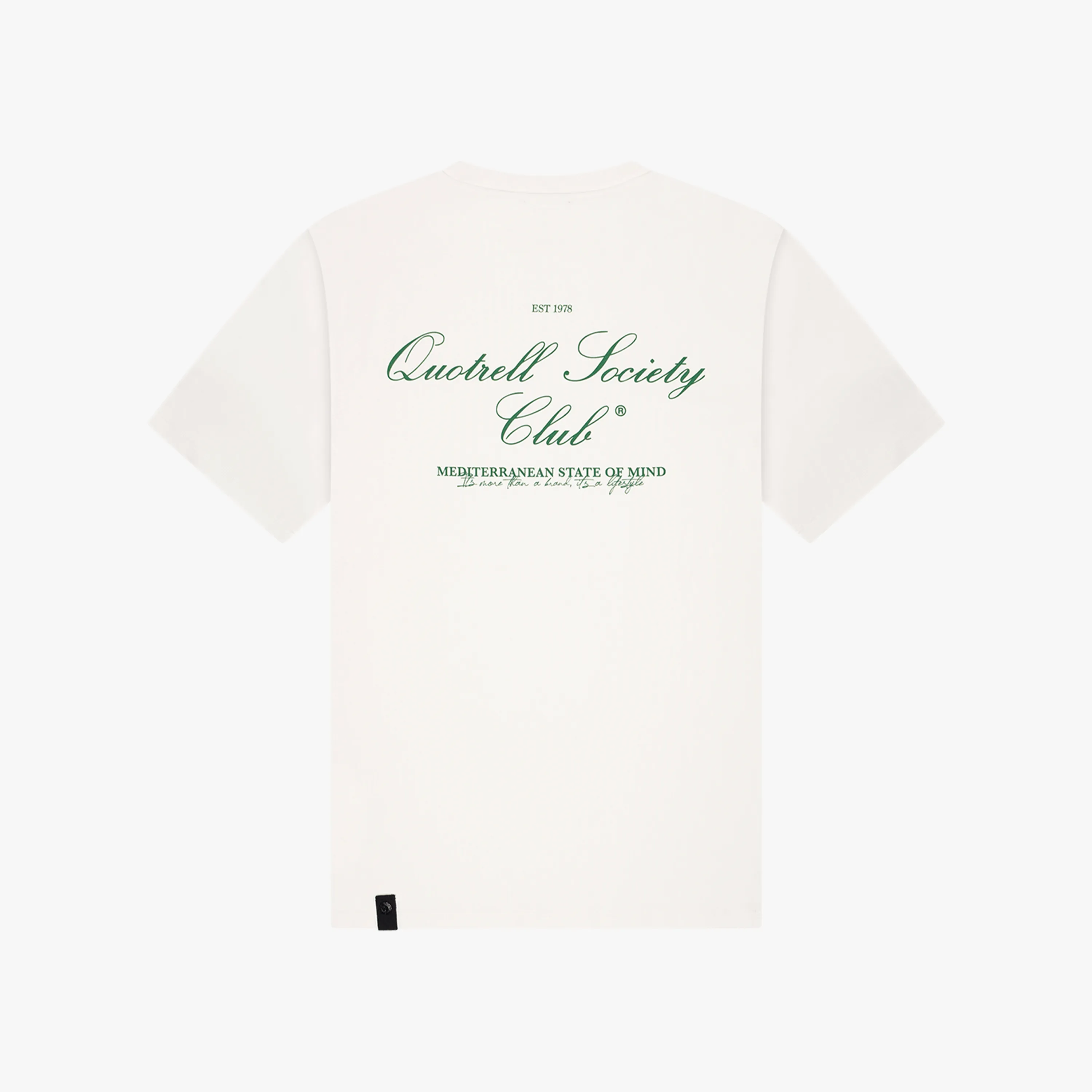 SOCIETY CLUB TEE | OFF WHITE/GREEN
