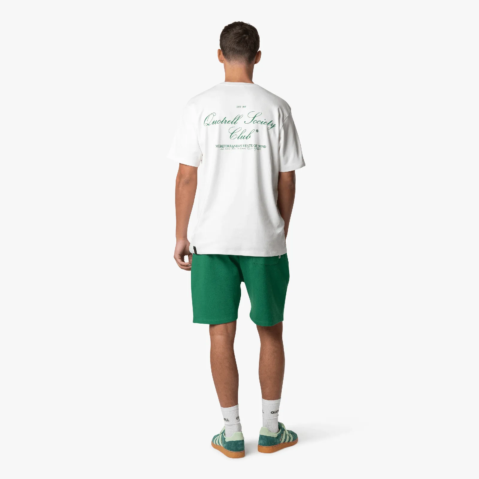 SOCIETY CLUB TEE | OFF WHITE/GREEN