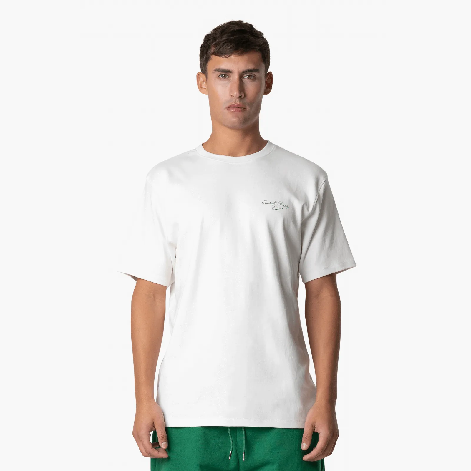 SOCIETY CLUB TEE | OFF WHITE/GREEN