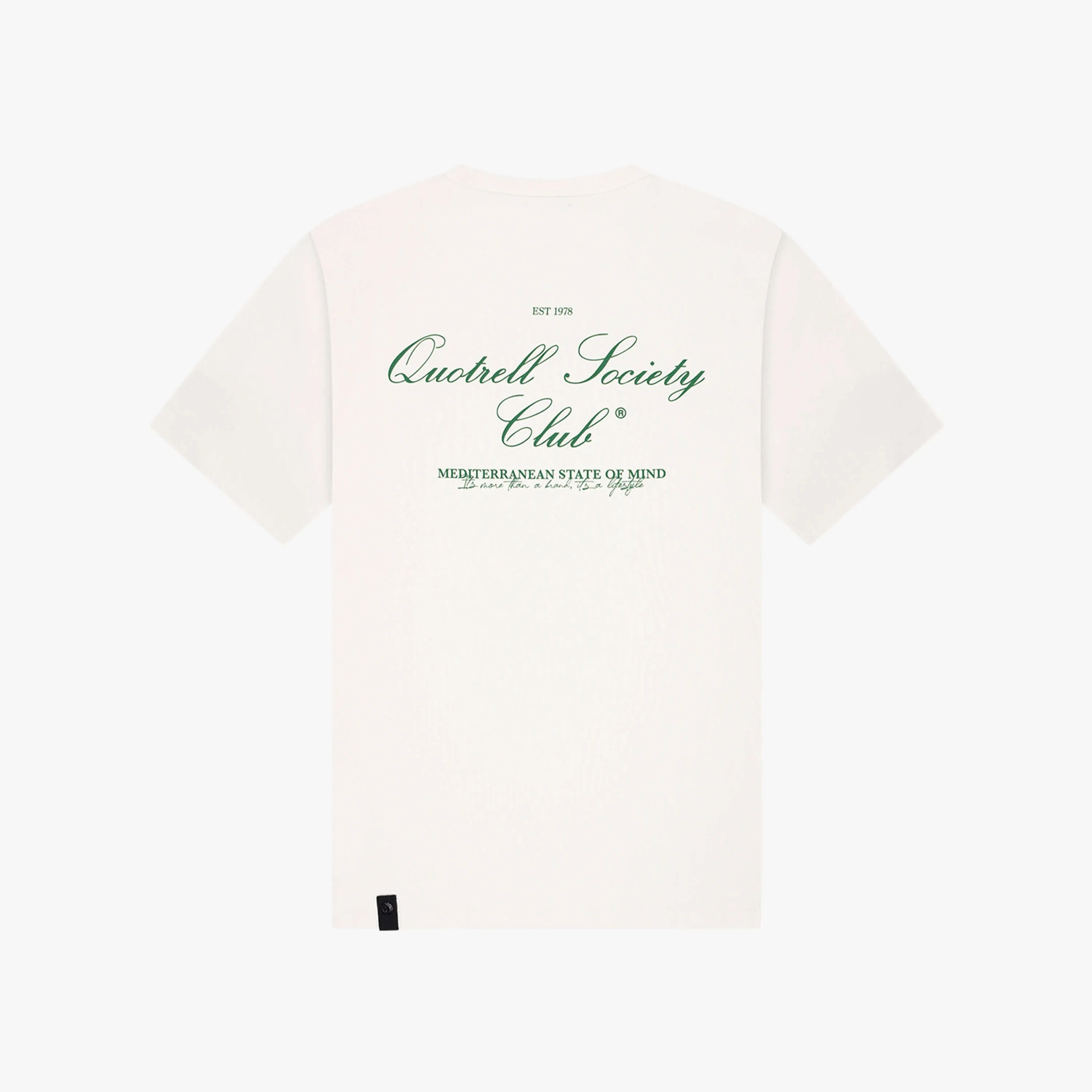 SOCIETY CLUB TEE | OFF WHITE/GREEN