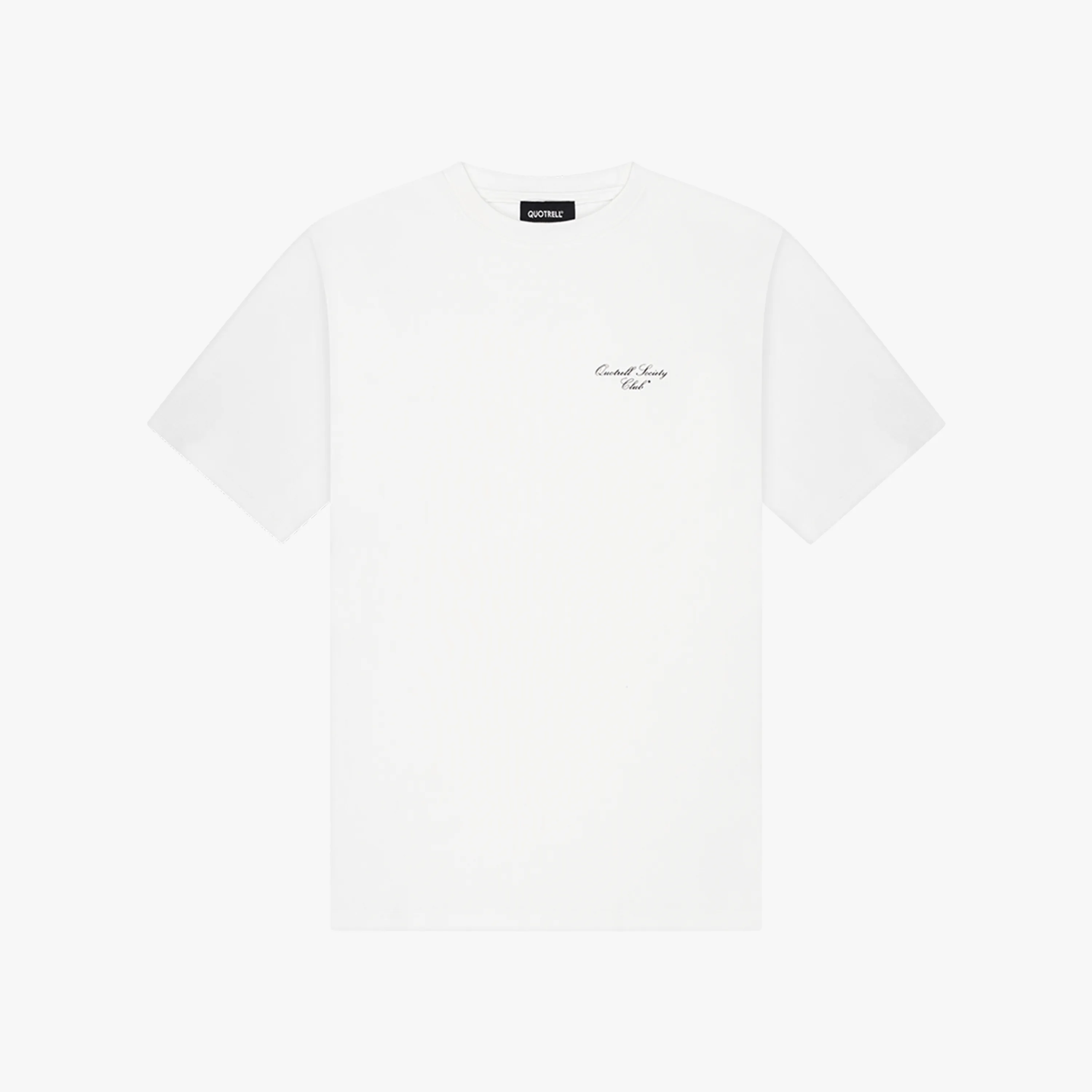 SOCIETY CLUB TEE | WHITE/BLACK