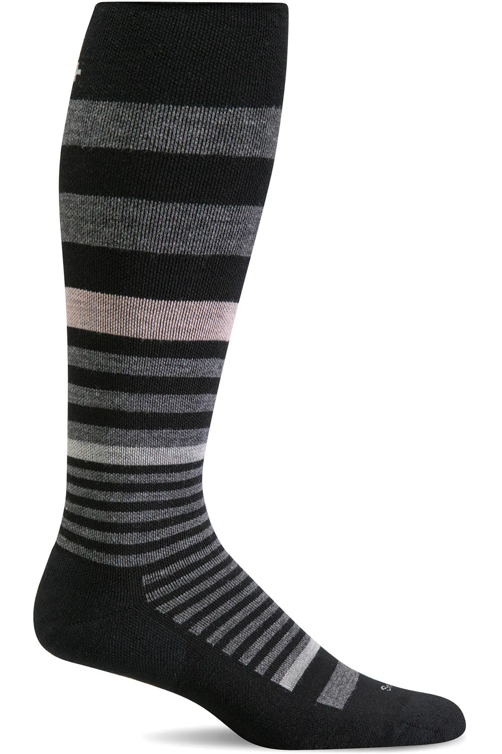 Sockwell Women's Orbital Stripe Graduated Compression Sock