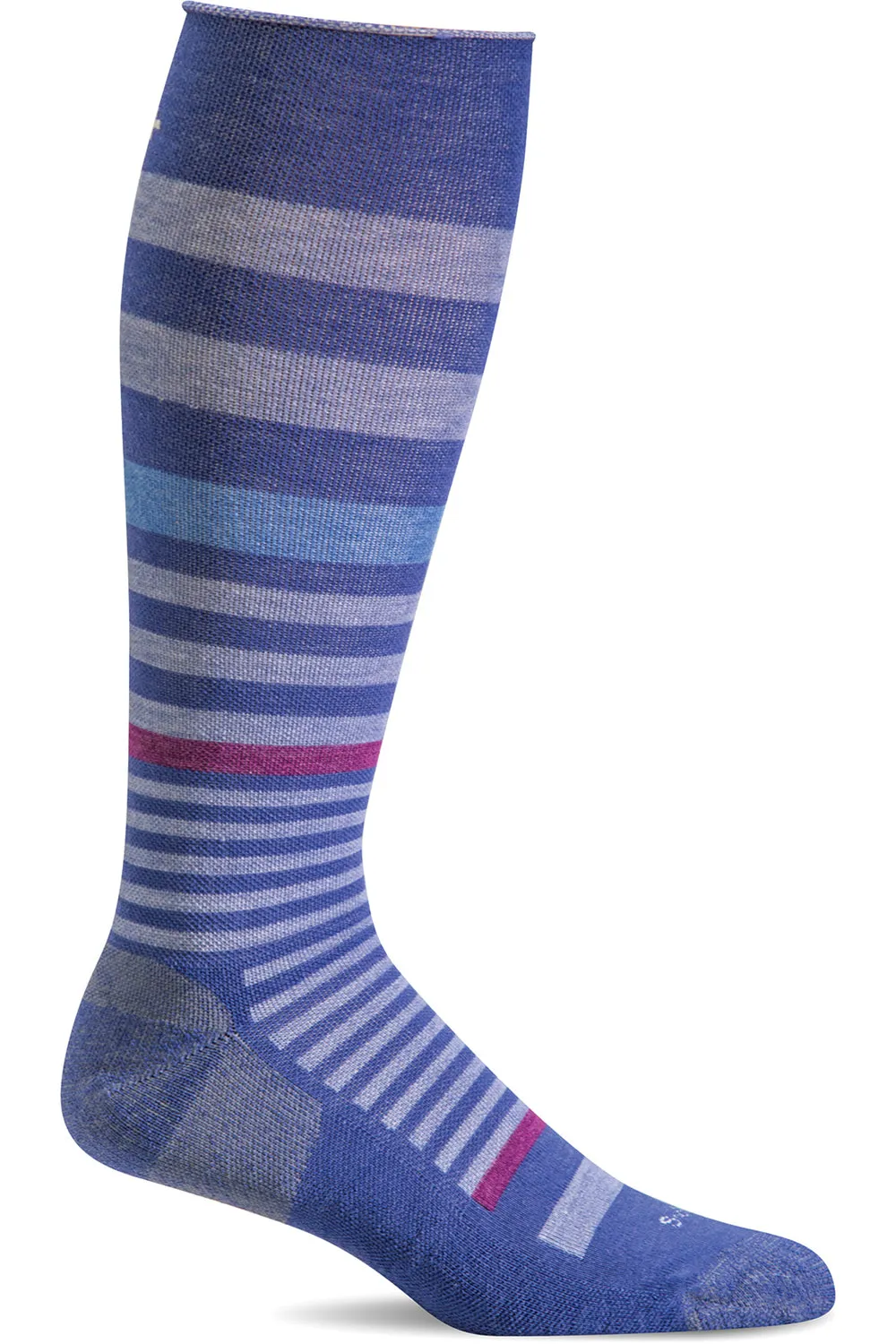 Sockwell Women's Orbital Stripe Graduated Compression Sock