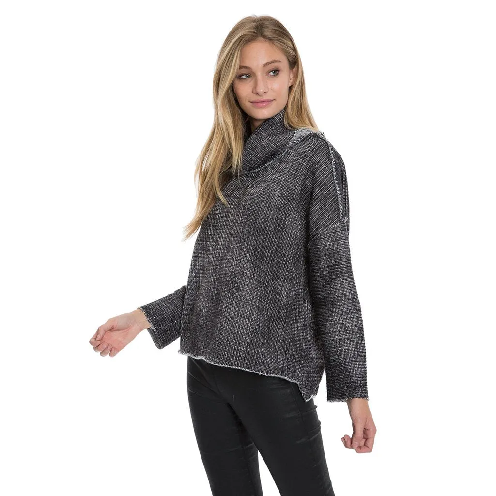 Soft Sierra Raw Seam Mock