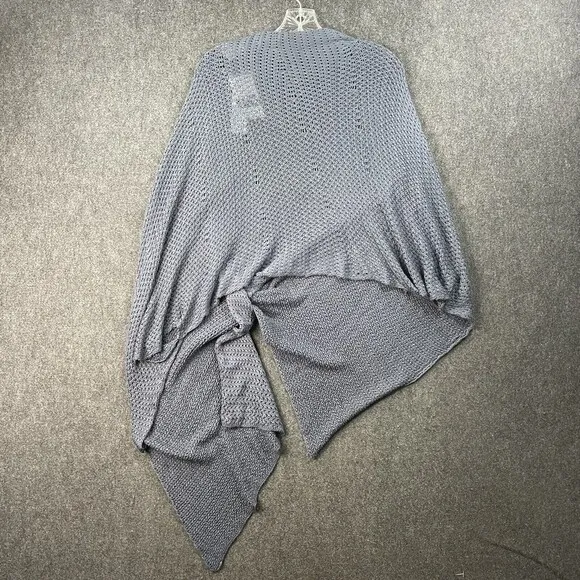 Soft Surroundings Wrap Sweater Blue Take it Easy Women's Size OS NWT