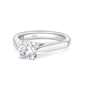 SoftPointe Cathedral Solitaire Engagement Ring