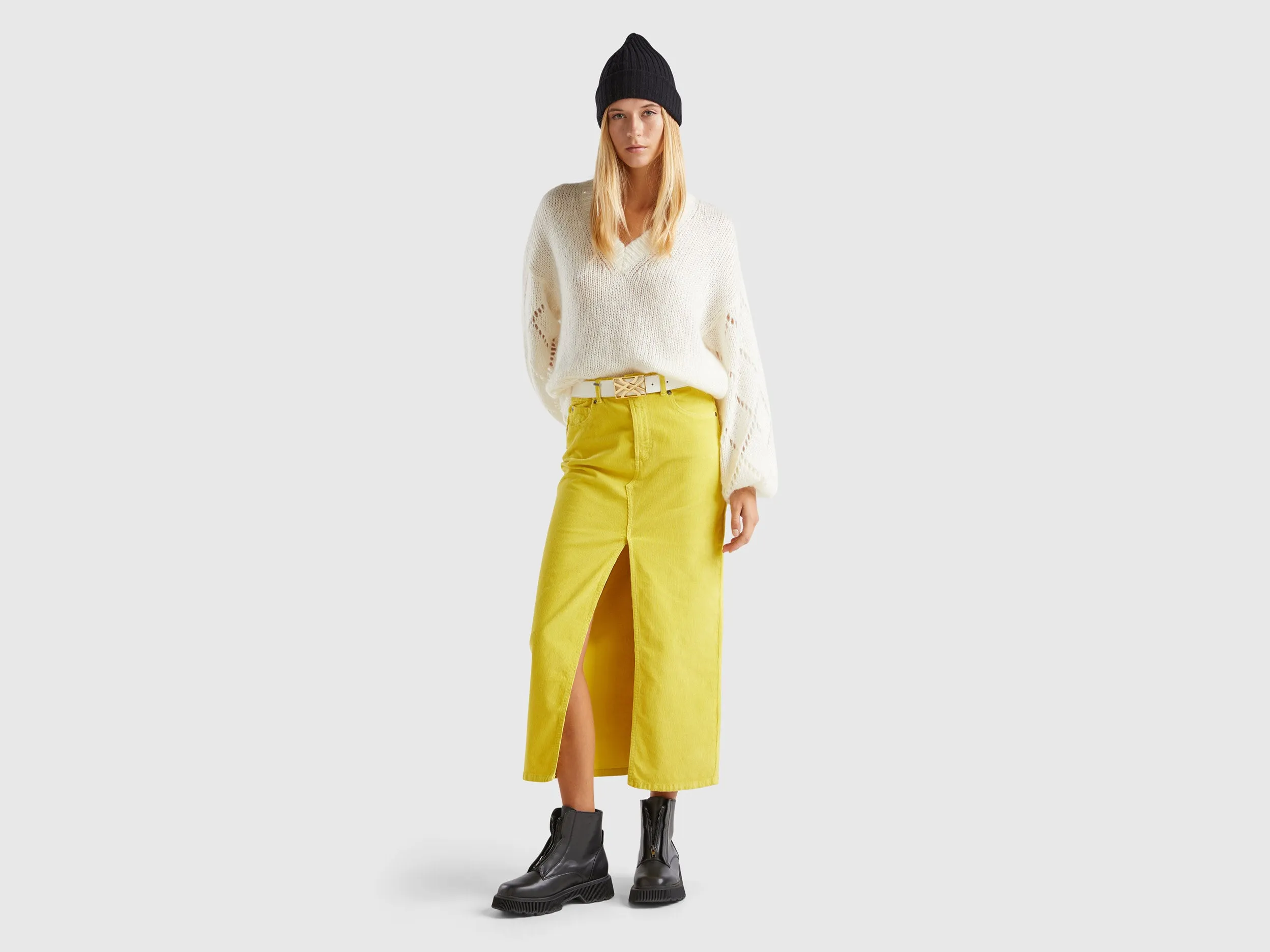 Solid Regular Fit Skirt