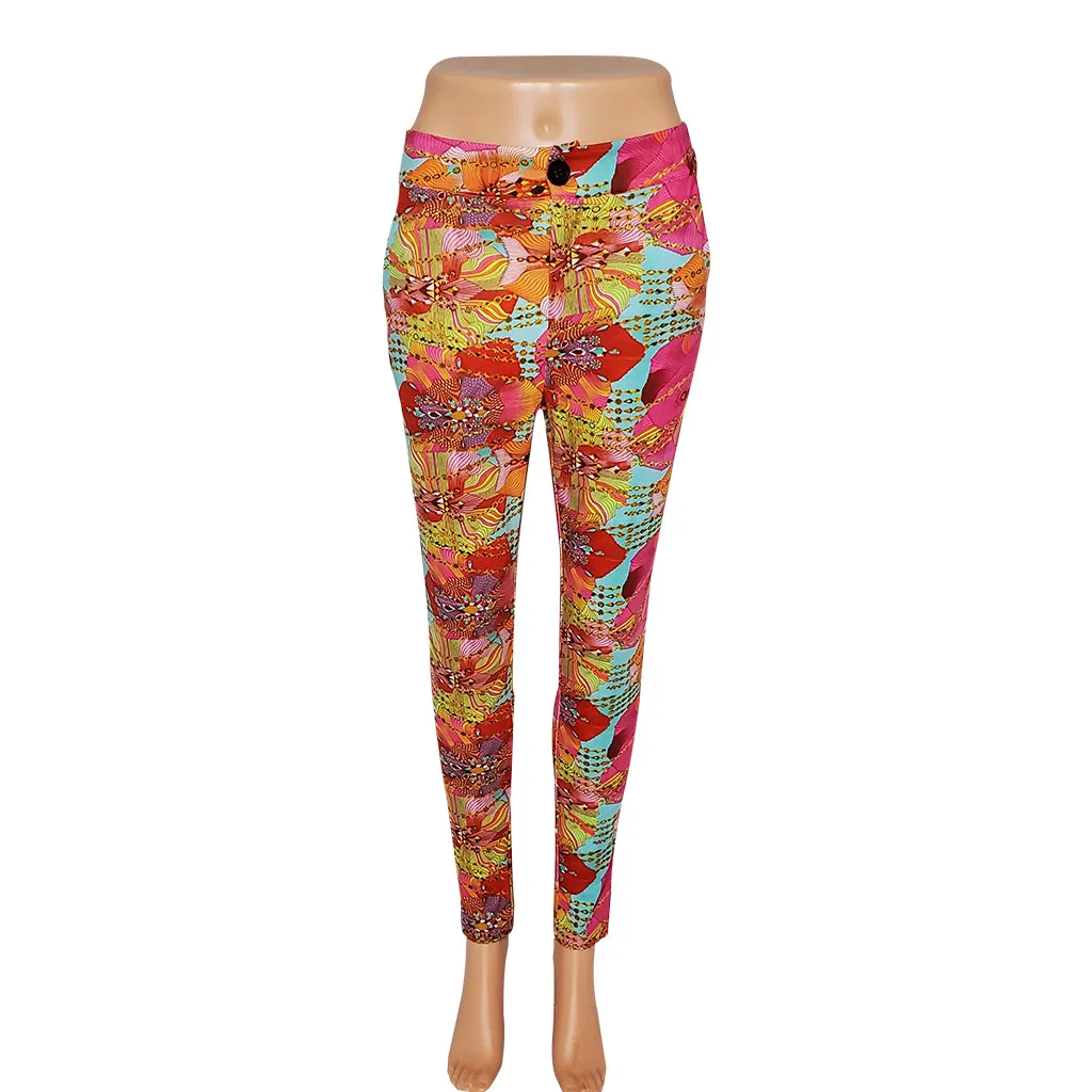 Spring Pink Blooms Pants