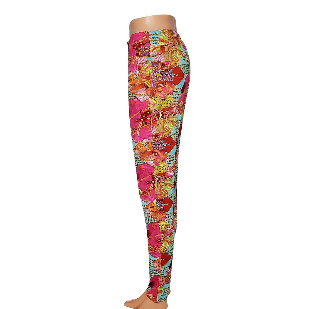 Spring Pink Blooms Pants