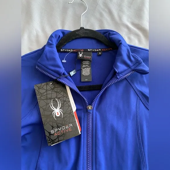 Spyder Active Women's Alyce Full Zip Soft Shell Jacket, Color Blue
