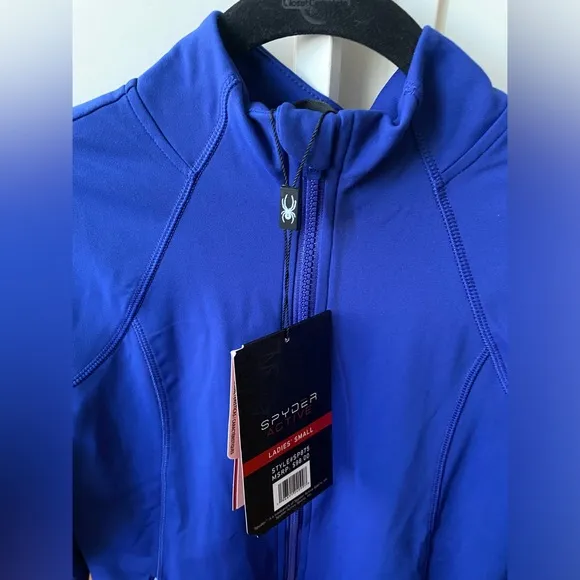 Spyder Active Women's Alyce Full Zip Soft Shell Jacket, Color Blue