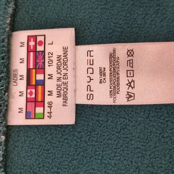 Spyder Women's Green Zip-up Jacket size M
