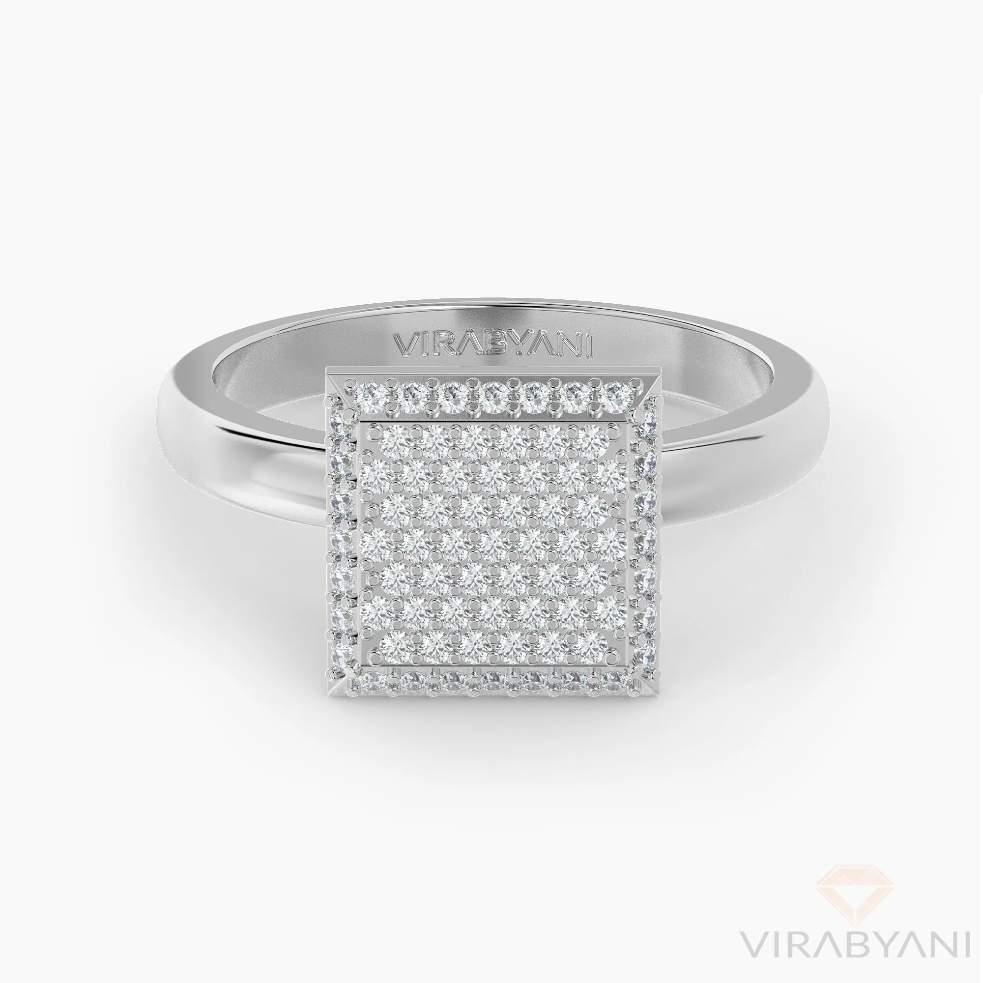Square Shaped AMoré Pavé Ring With 0.60 ct. Diamonds