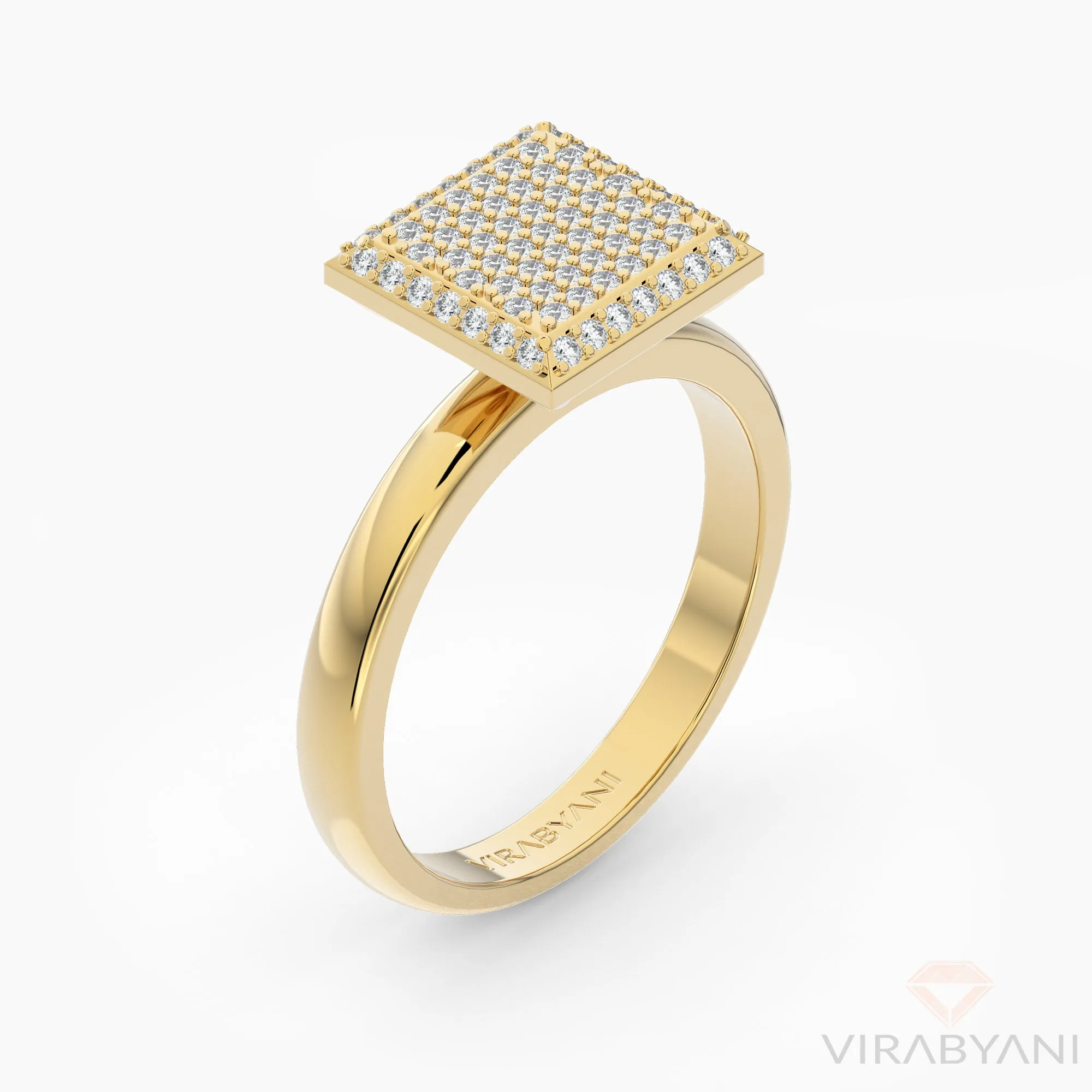 Square Shaped AMoré Pavé Ring With 0.60 ct. Diamonds