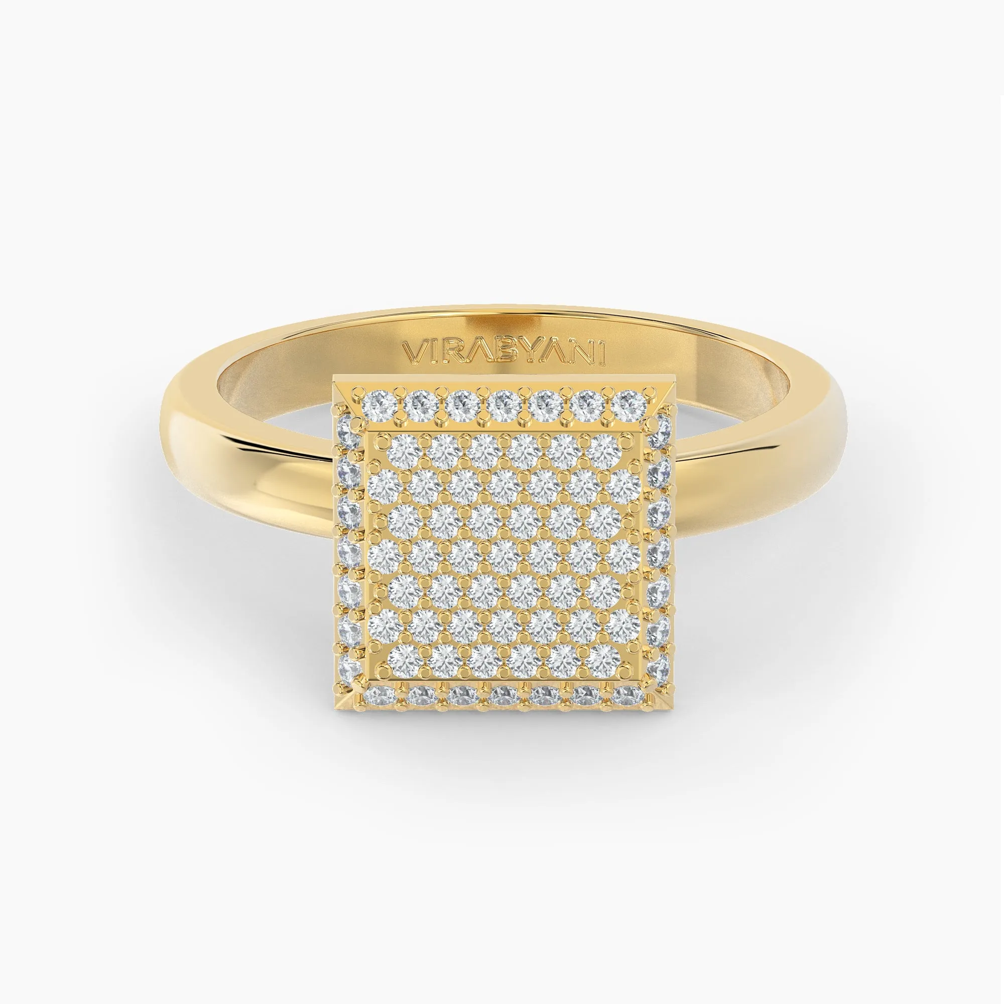 Square Shaped AMoré Pavé Ring With 0.60 ct. Diamonds