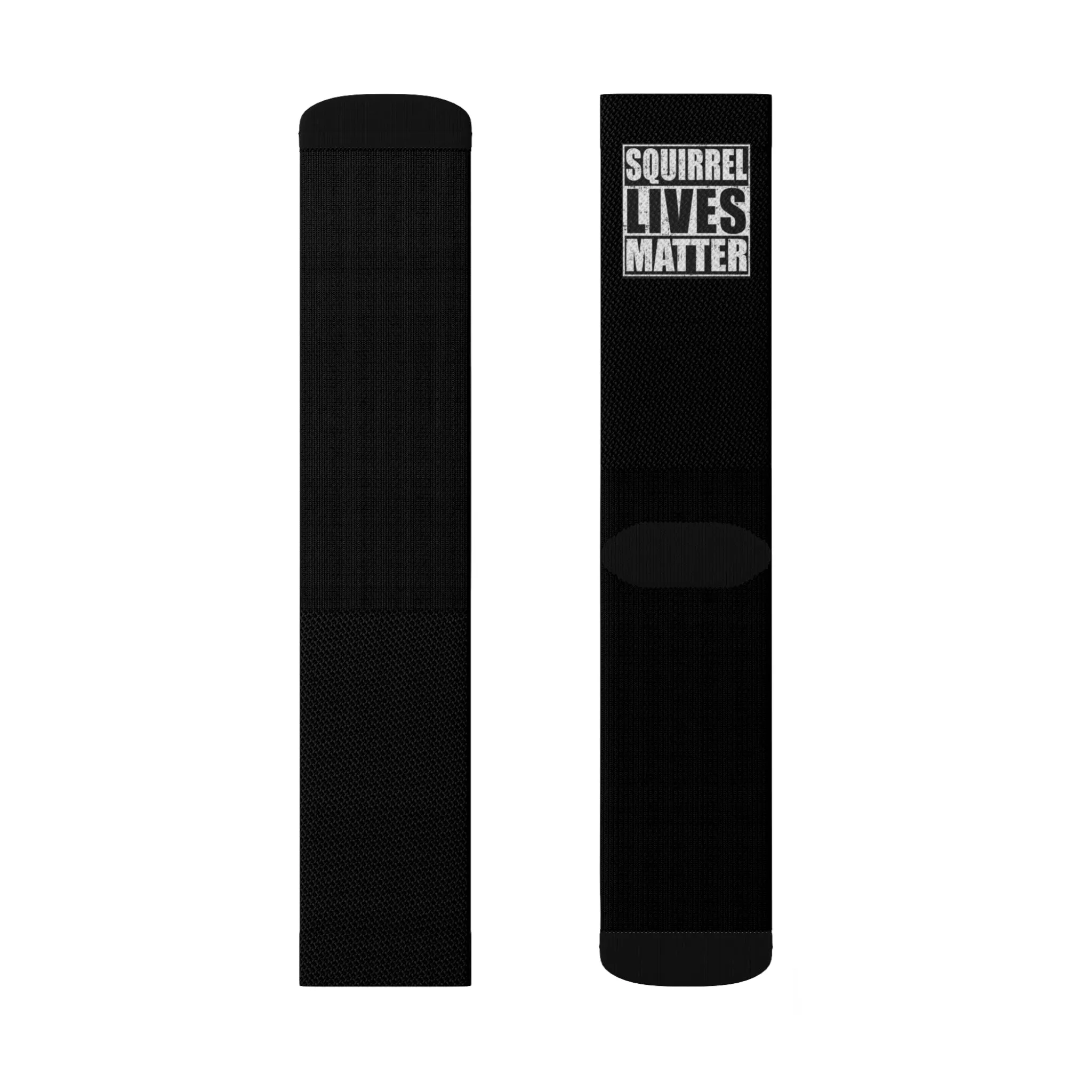 Squirrel Lives Matter Socks -Black (L)