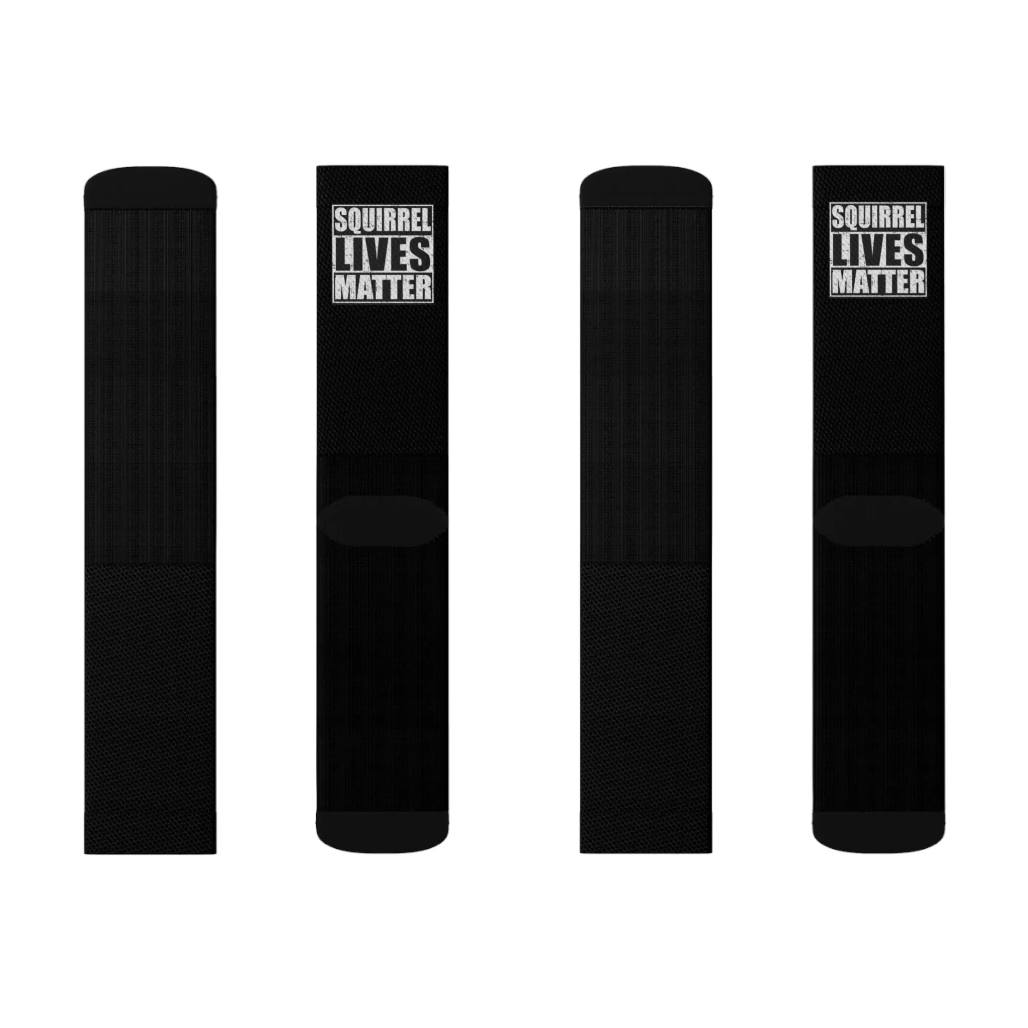 Squirrel Lives Matter Socks -Black (L)