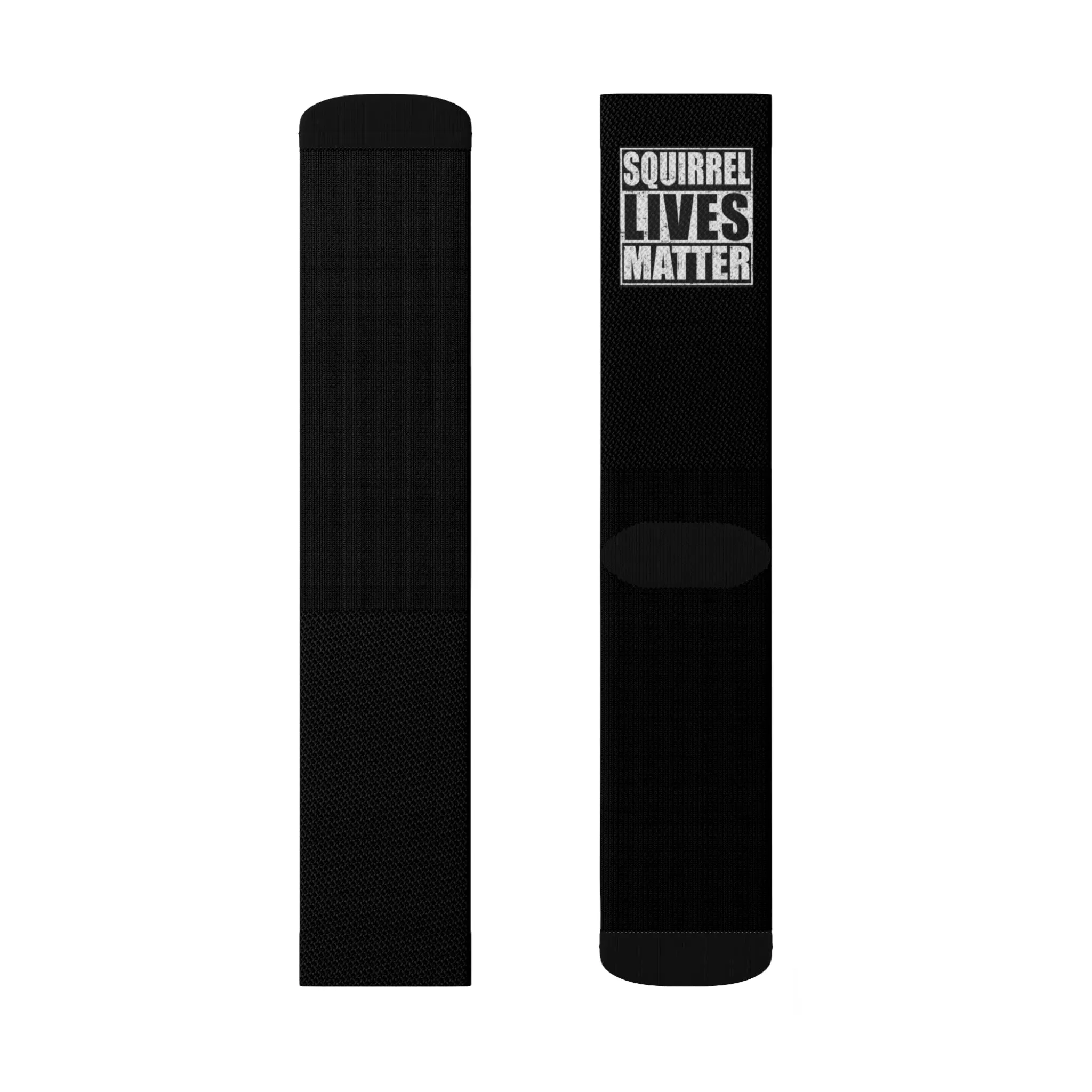 Squirrel Lives Matter Socks -Black (L)