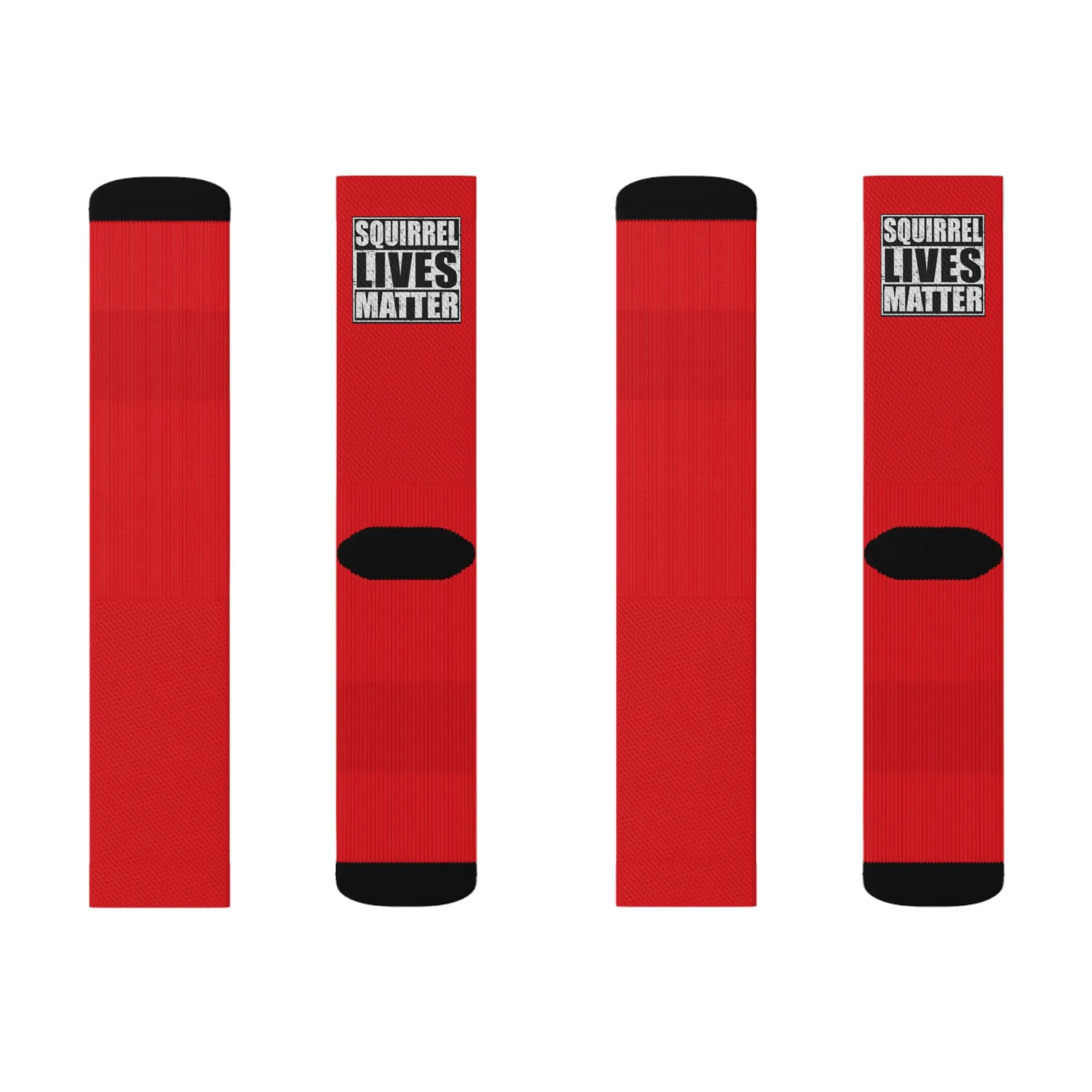 Squirrel Lives Matter Socks-Red (L)