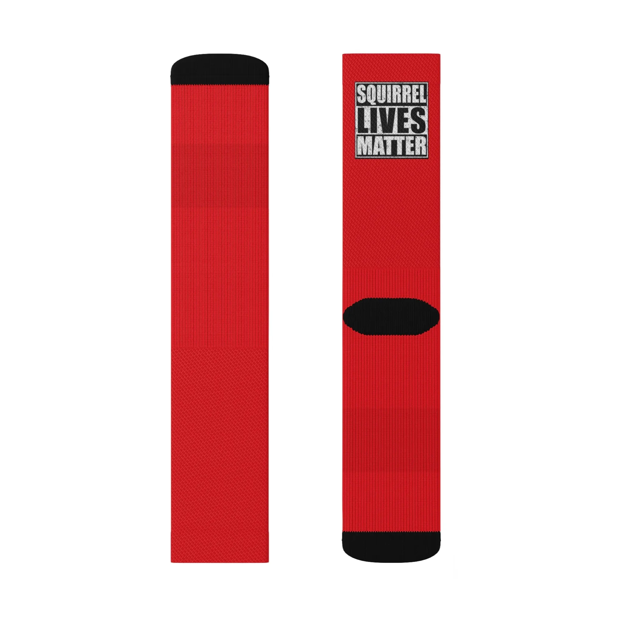 Squirrel Lives Matter Socks-Red (L)