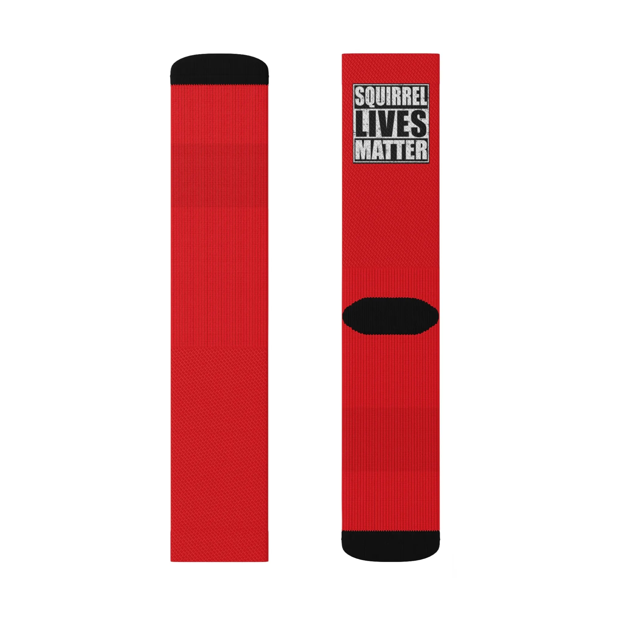 Squirrel Lives Matter Socks-Red (L)