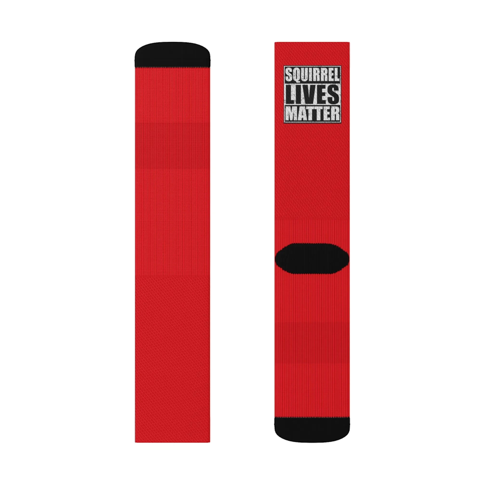 Squirrel Lives Matter Socks -Red (M)