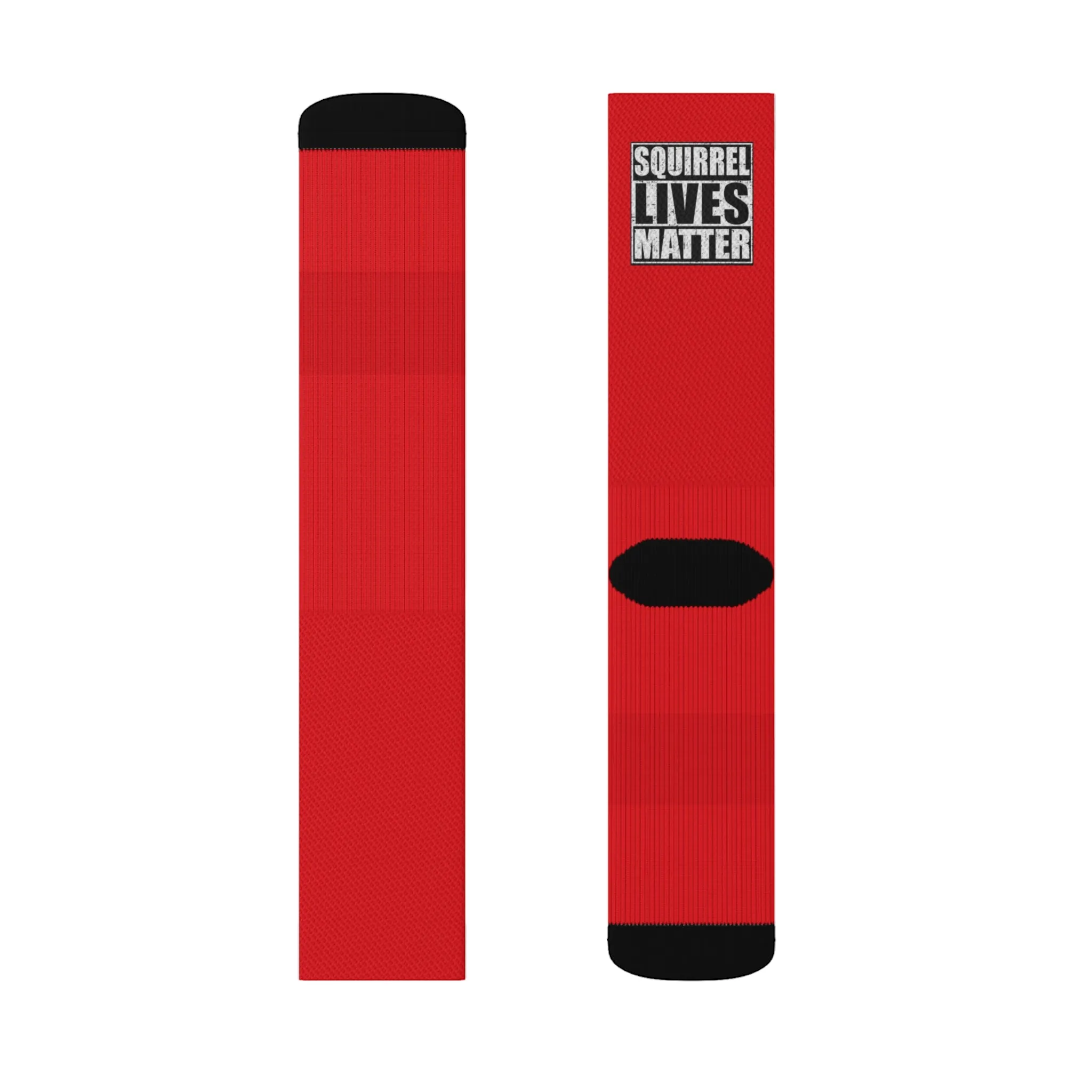 Squirrel Lives Matter Socks -Red (M)