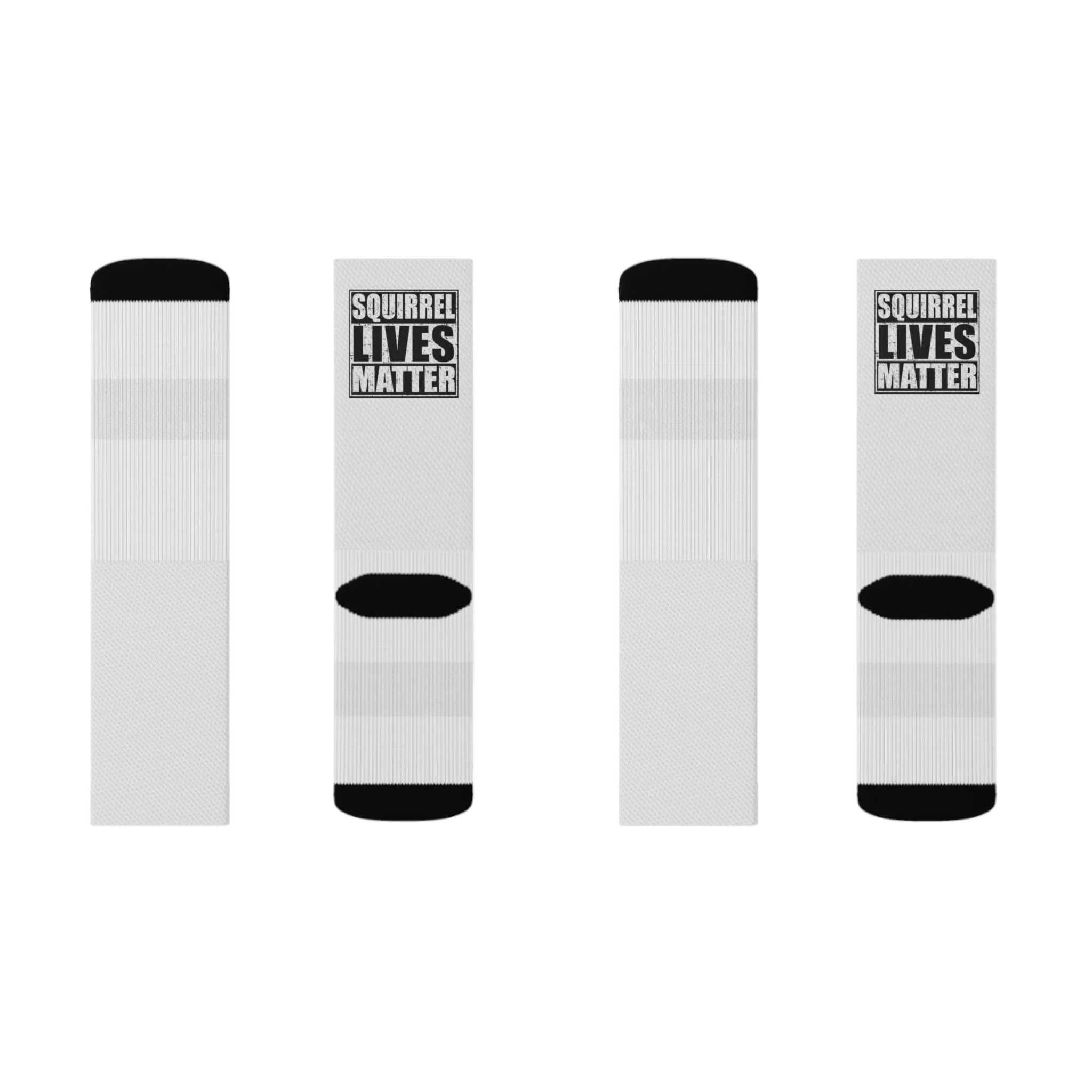 Squirrel Lives Matter Socks-White (S)