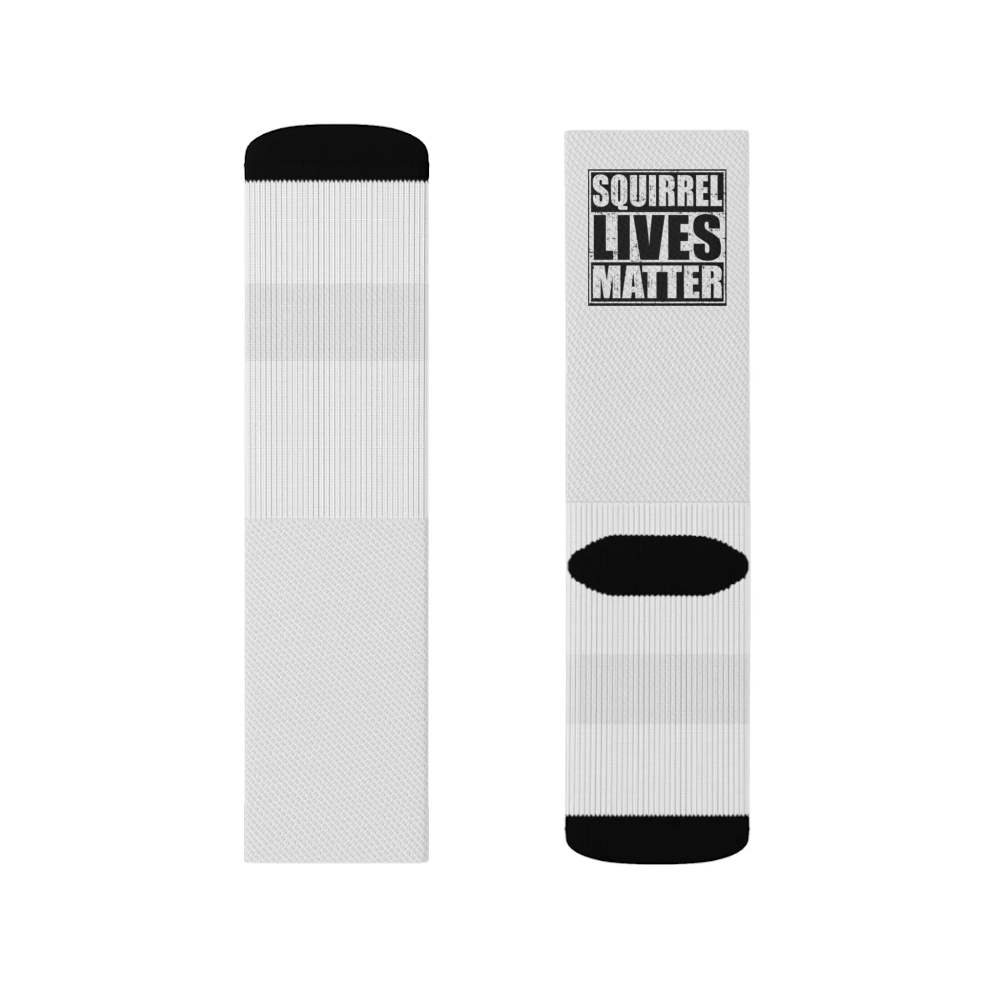 Squirrel Lives Matter Socks-White (S)