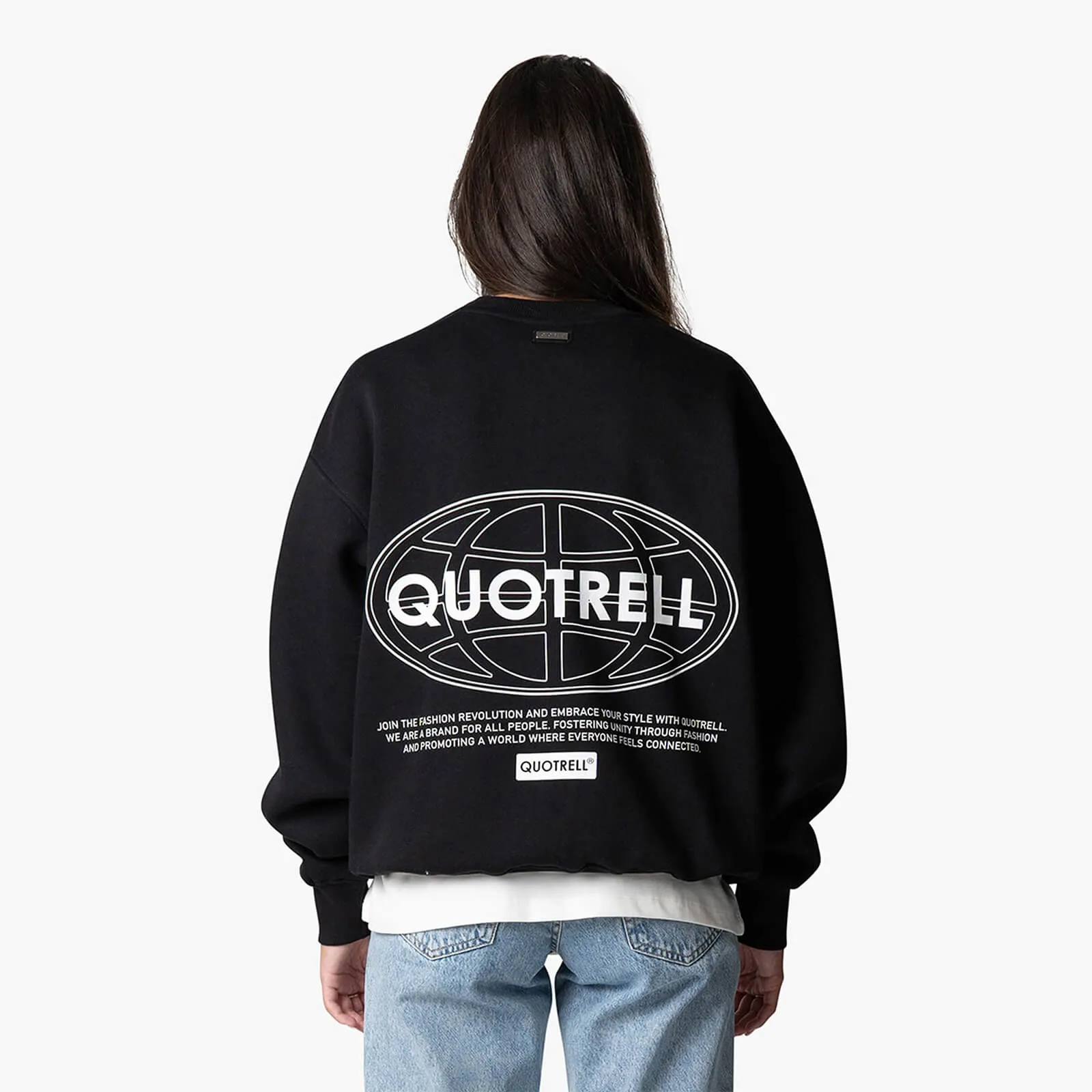 STRATIX CREWNECK | BLACK/WHITE