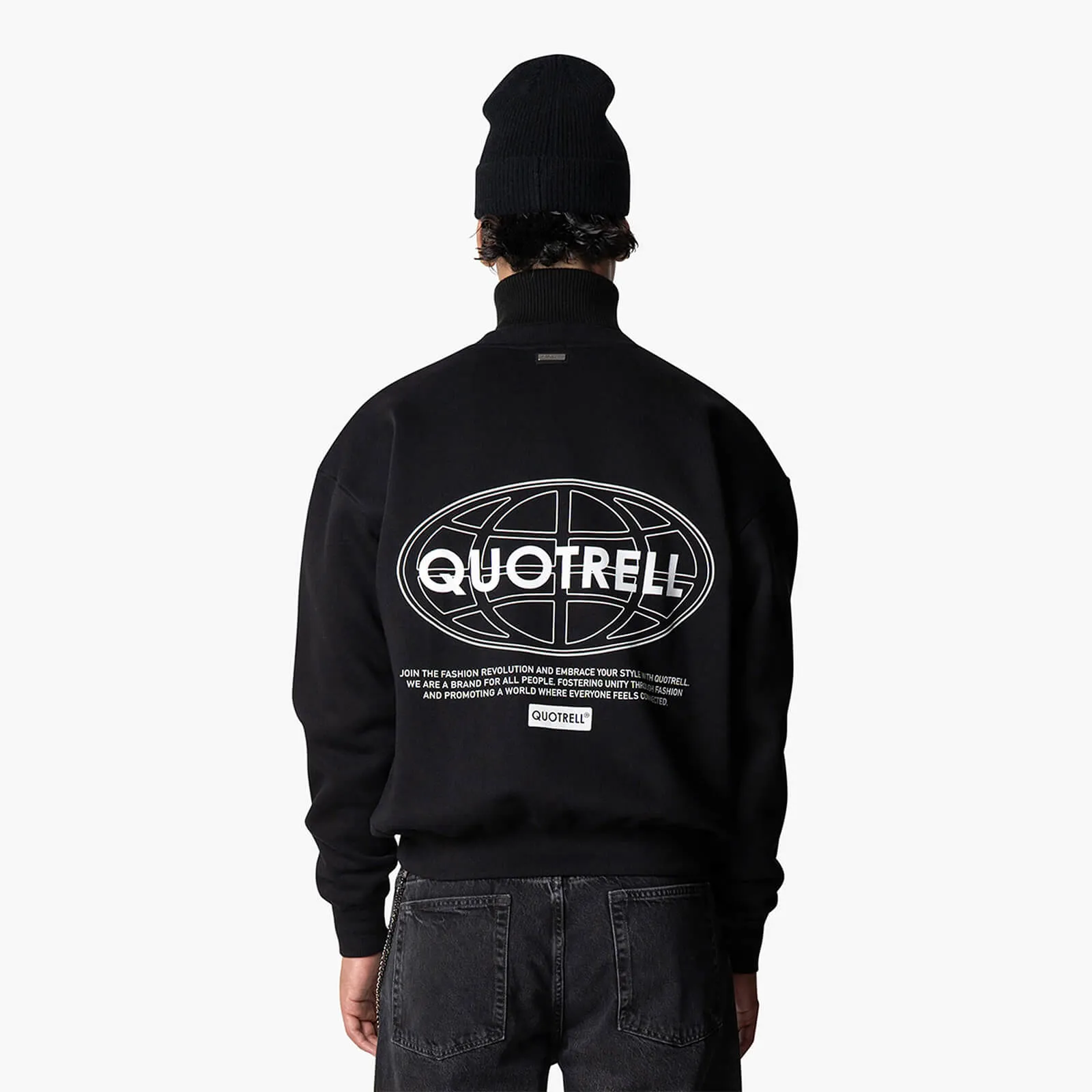 STRATIX CREWNECK | BLACK/WHITE