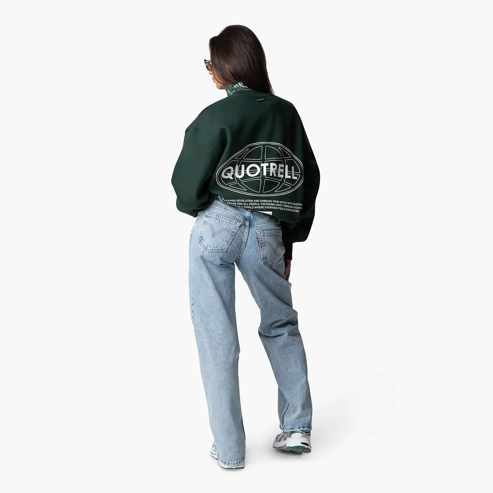 STRATIX CREWNECK | PETROL/WHITE