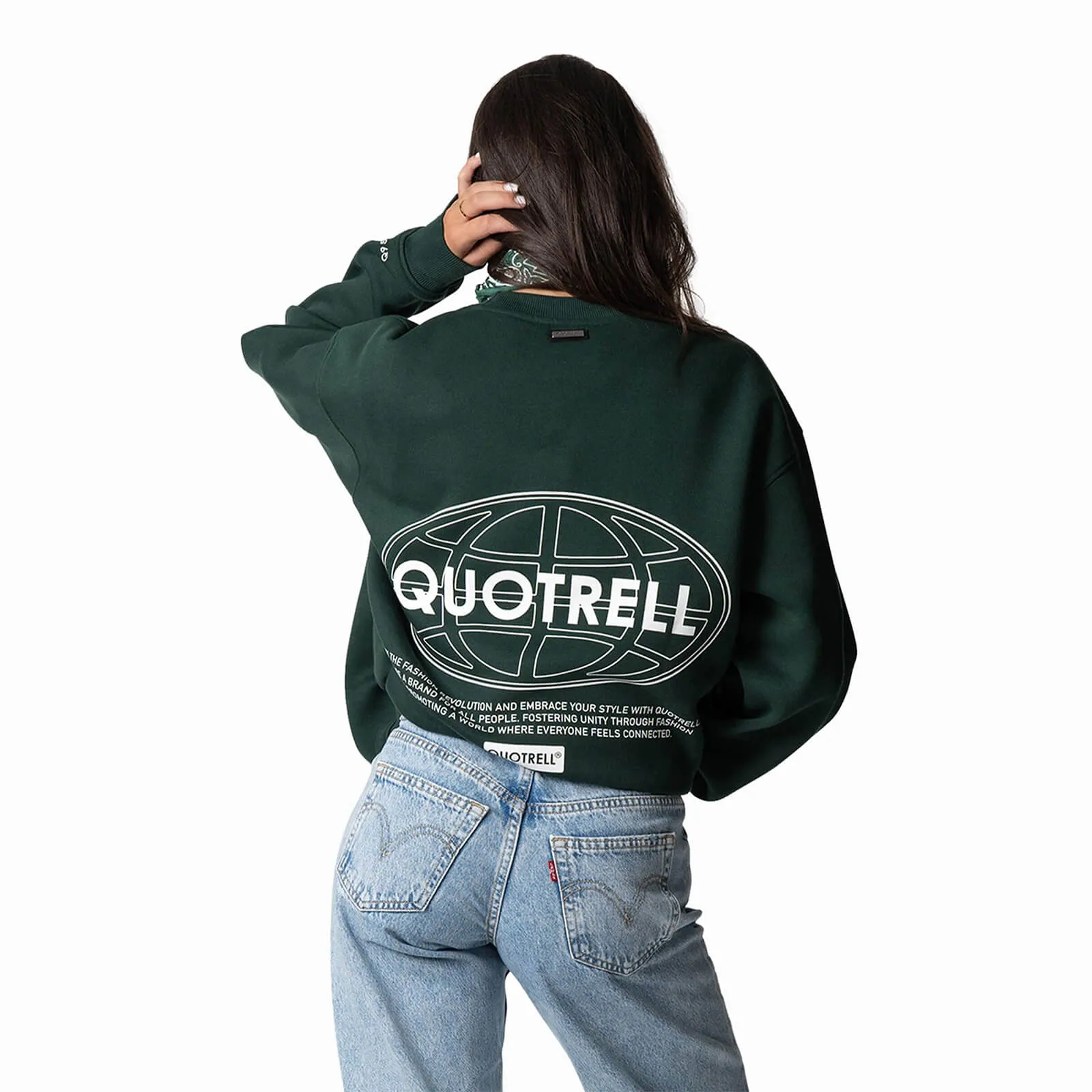 STRATIX CREWNECK | PETROL/WHITE