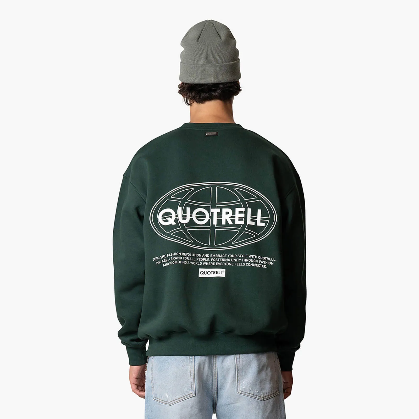 STRATIX CREWNECK | PETROL/WHITE