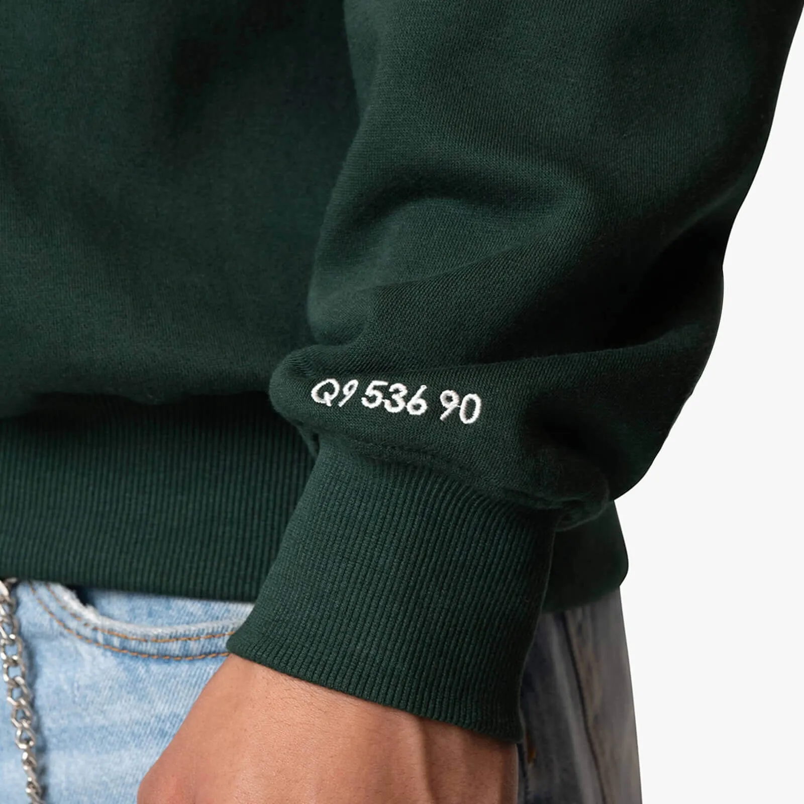 STRATIX CREWNECK | PETROL/WHITE