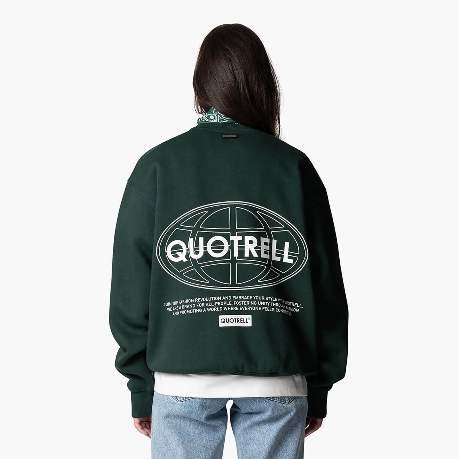 STRATIX CREWNECK | PETROL/WHITE