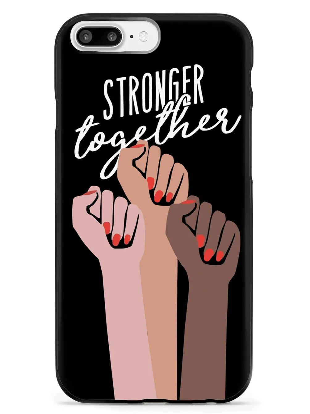 Stronger Together - Women's March Solidarity - Black Case
