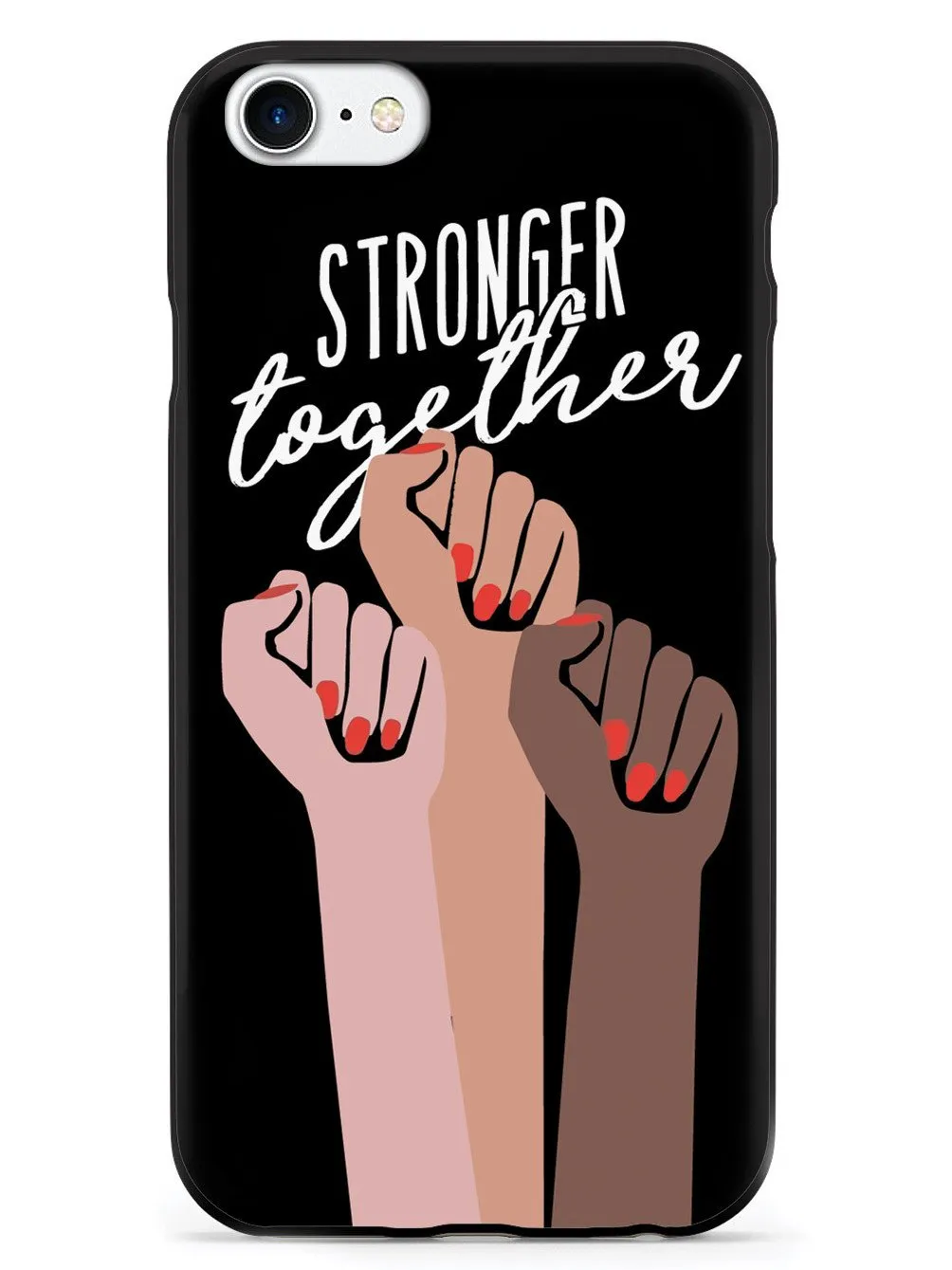 Stronger Together - Women's March Solidarity - Black Case