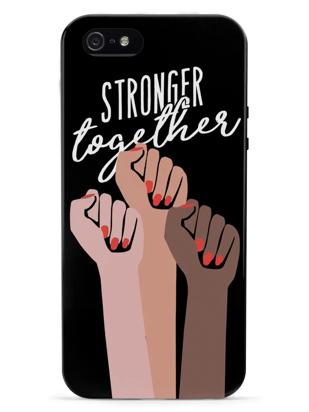 Stronger Together - Women's March Solidarity - Black Case